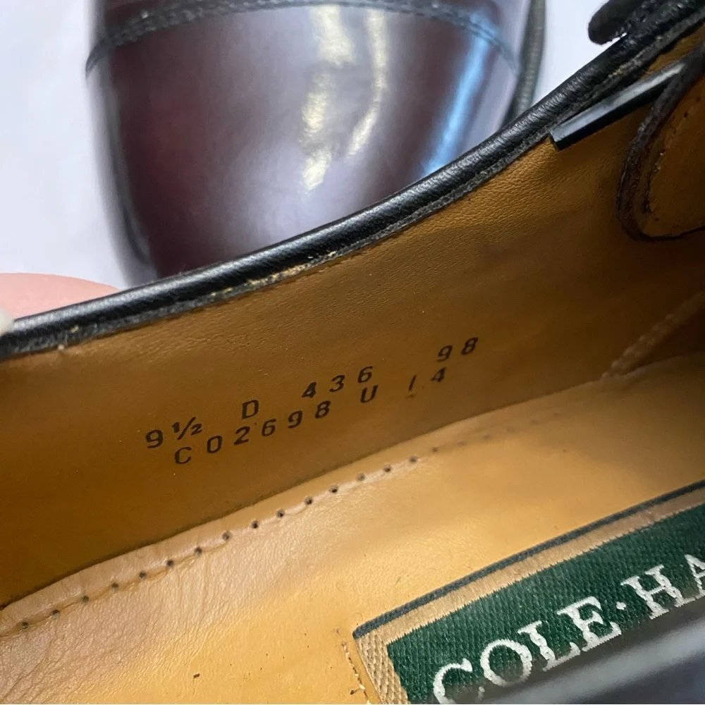 Cole Haan‎ Men’s Rich Chocolate Classic Modern Cap Oxford Lace Up Dress Shoe 9.5